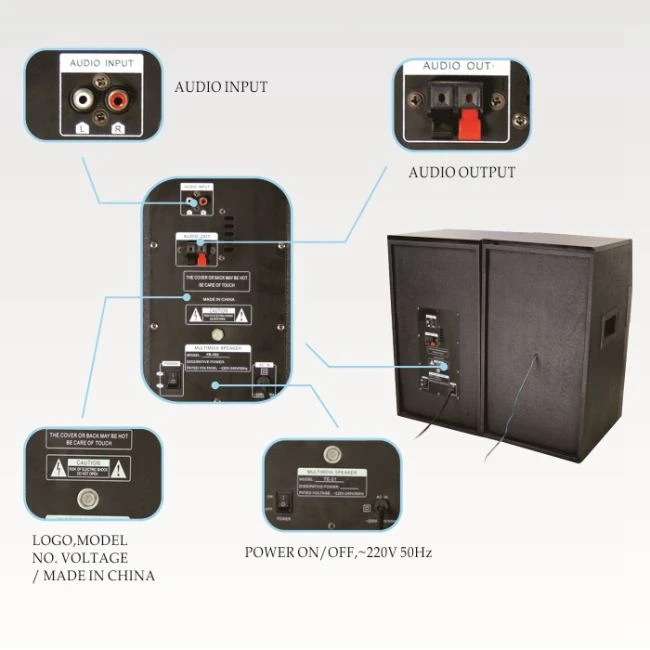 New Audio Subwoofer Speakers 2.0 Subwoofer Amplifier Stage Speaker