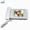 Saful hot selling 4inch cheap color home intercom door phone for villa/apartment, wired video door phone