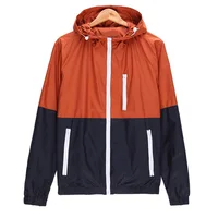 

Wholesale Hooded windbreaker rain jacket for men