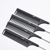 Salon High Heat Resistance carbon brush Rat Tail hair brush Section black hair cutting comb