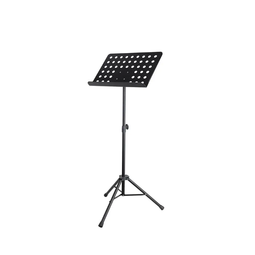 

MSS005-C Adjustable Music Conductor Holder Folding Steel Music Holder Sheet Music Stand, Black