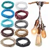 Vintage Edison bulb Accessories Color Braided Fabric Wire fabric electrical cable with E26/E27 lamp holder/socket/base
