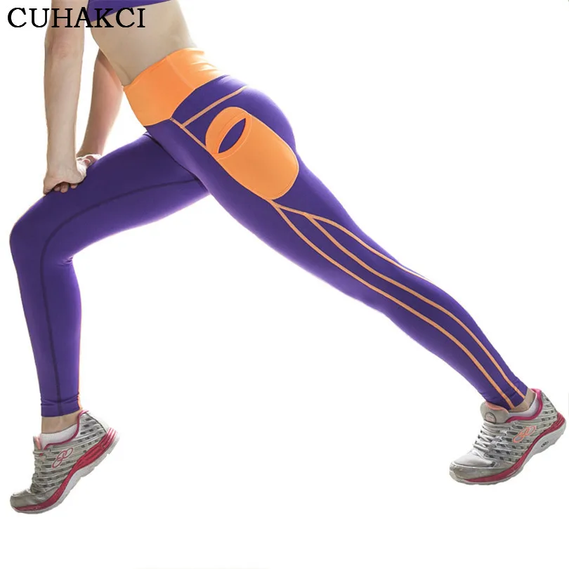 

OEM Women Spandex Fitness Compression Yoga Leggings Pants Pocket Sports Elastic Tights Workout Gym High Waist Leggings