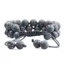2019 Jewelry Fashion natural stone beads Two Wrap Macrame Tassel Bracelet Bangle