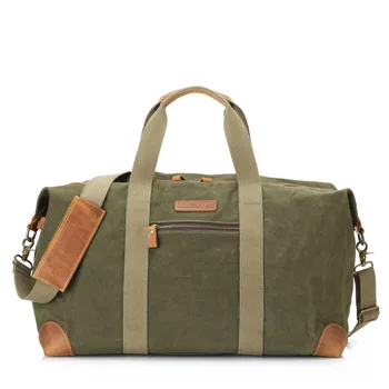 leather canvas duffle bag