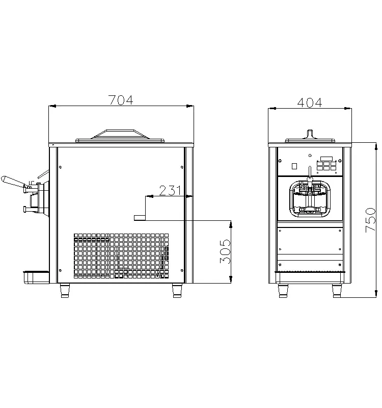 Stainless Steel Mcdonald's Soft Commercial Ice Cream Machine For Sale