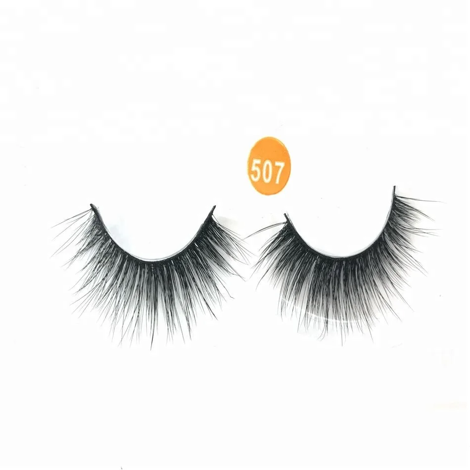

Soft New Design Korean PBT Fiber Synthetic False Mink Eyelashes 3D Silk Lashes, N/a