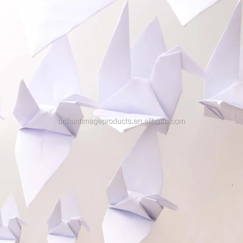 Handmade White Color Origami Paper Cranes Wholesale Buy Hot Sale
