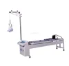 With emergency control resetter/time and power controlled by computer program lumbar vertebra traction bed