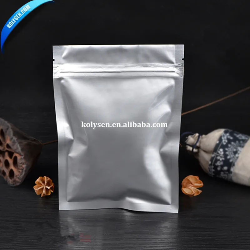 stand up  Foil Zip lock Bag with half clear front for dried grains packaging
