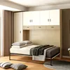 cherry wood melamine finish modern design china folding horizontal wall beds