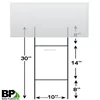 H Style metal sign holder/poster frame