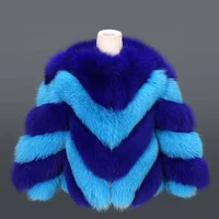 

New factory women kid real fox fur coat