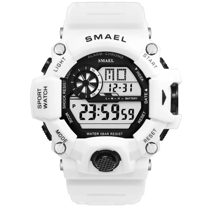 

SMAEL Watches Men Military Army Mens Watch Reloj Electronic Led Sport Wristwatch Digital Male Clock 1385 S Shock Sport Watch Men