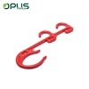 Yellow 250mm length plastic color insulated cable hook