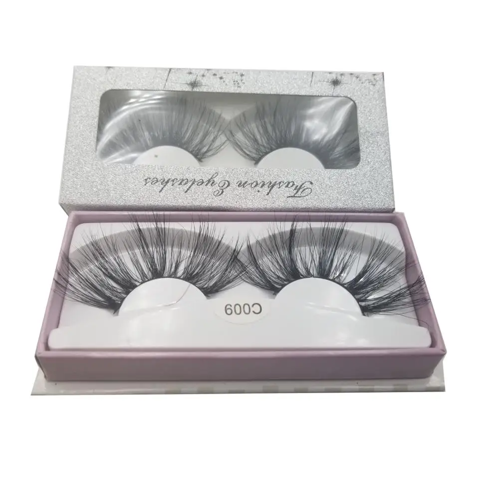 

Wholesale own brand 5d mink lashes false eyelash long 30mm eyelashes, Natural black