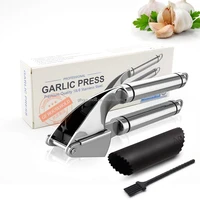 

Amazon premium kitchen tools stainless steel garlic press with silicone peeler