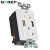TR-BAS20-2USB American standard electrical gfci wall receptacle ul socket
