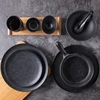 Matte dinnerware set luxury black plate sets for restaurant