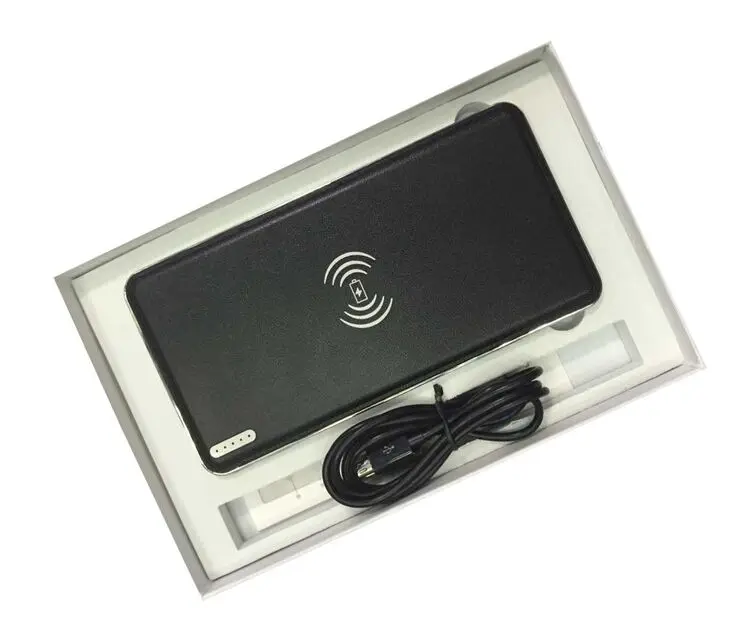 Portable Qi Wireless Power Bank For Smartphone Charger Pad External Battery Charger Power Bank For Cell Phone