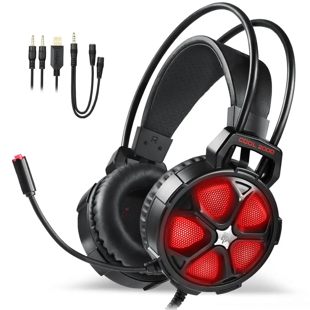 

Free shipping to Europe from UK EasySMX gaming headset COOL 2000 headphone in stock promotion, N/a