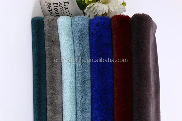 long pile imitation rabbit fur fabric