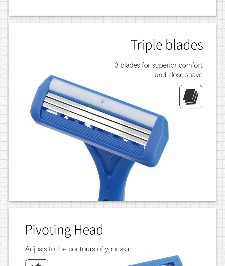 3 blades razor