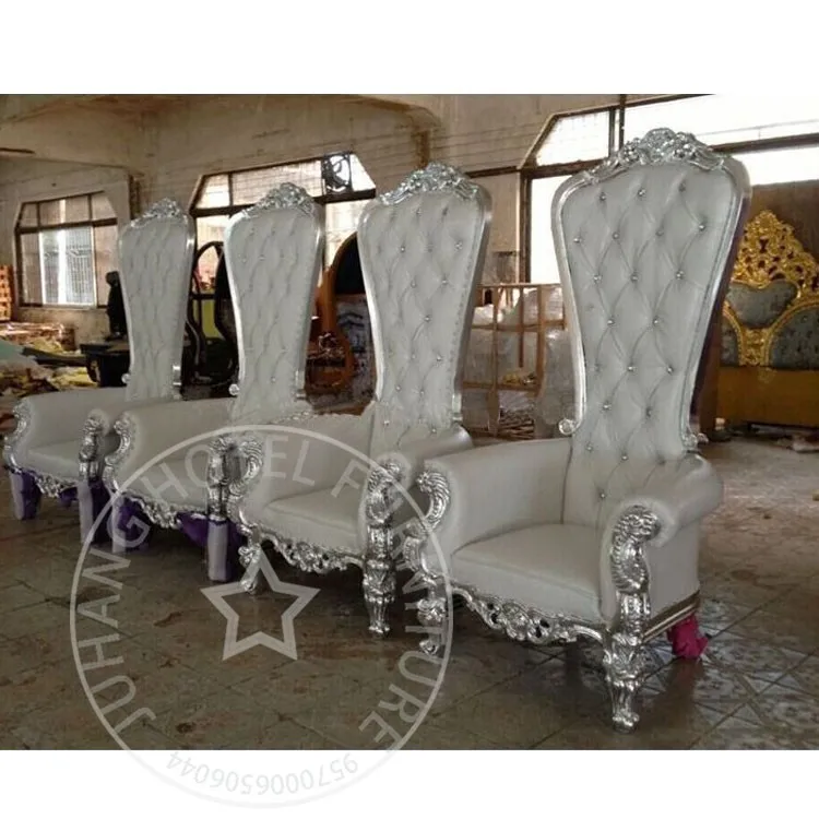 Wholesale Fancy White Wedding King Throne Chair For Sale