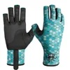 Non-slip Special Full Palm Microfiber Leather Half Finger UV Fishing Angling Hunting Gloves For Men Women