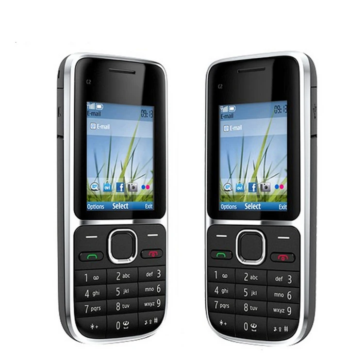 

For Nokia Phone C2-01 second hand mobile phone C2 2.0 3.2MP Bluetooth Russian&Hebrew Keyboard GSM/WCDMA 3G