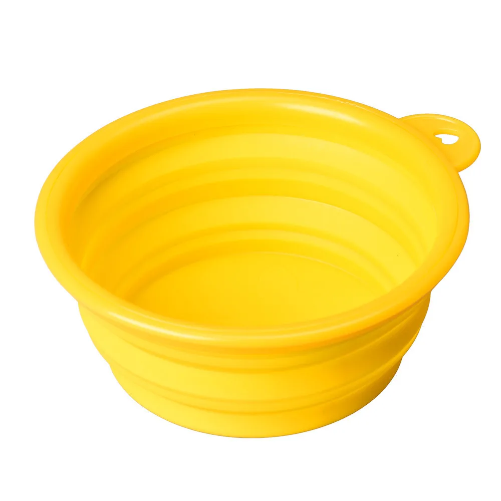 

High Quality Dog Cat Pet Travel Bowl Silicone Collapsible Feeding Water Dish Feeder portable water bowl petgamelle chien, As the picture