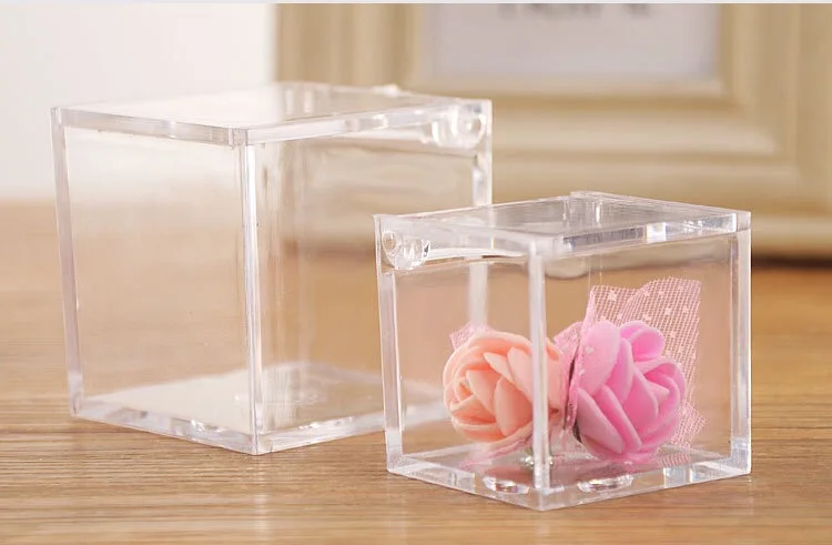 5x5x5cm Small Plastic Gift Box With Lid - Buy Small Plastic Box,Small ...