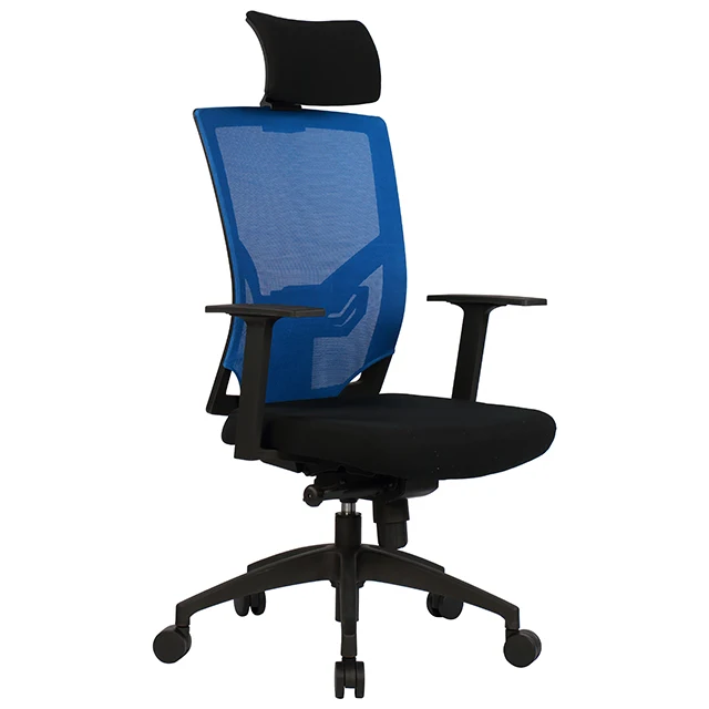 China Good Supplier Best Sell luxury ergonomic Adjustable headrest black executive mesh office chair