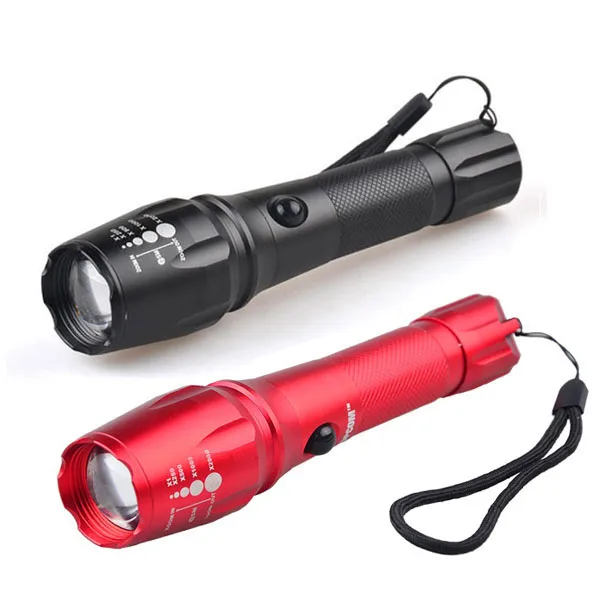 Factory Direct Recharger Portable Tactical flashlight zoomable 3800mAh flashlight with Tactical function