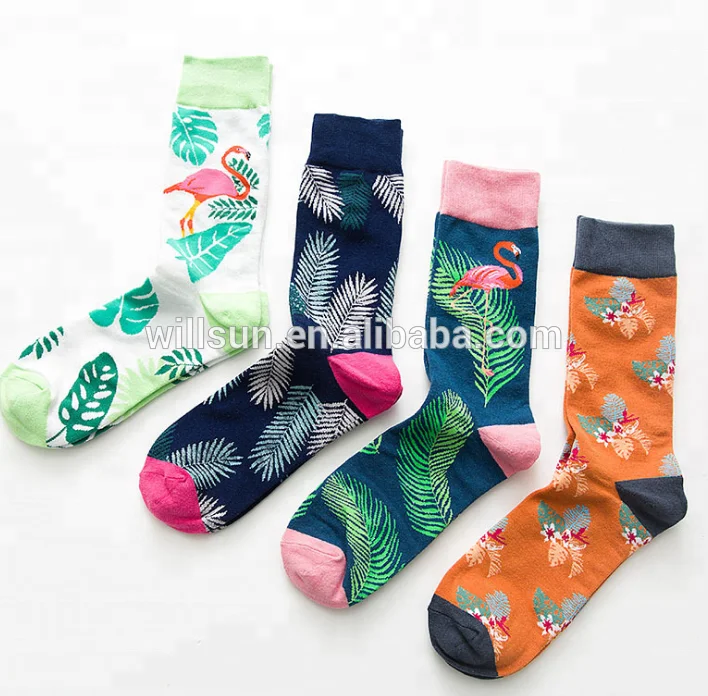 

Wholesale 2018 new custom crew euramerican cotton teen young cute business tube fashionable dress colorful socks men, Custom color