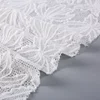 Textiles white leaves chemical embroidery net cheap wedding lace fabric india