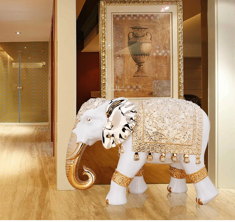 Hot Sale Home Decoration Indian Antique Resin Large Elephant Statues Buy Large Elephant
