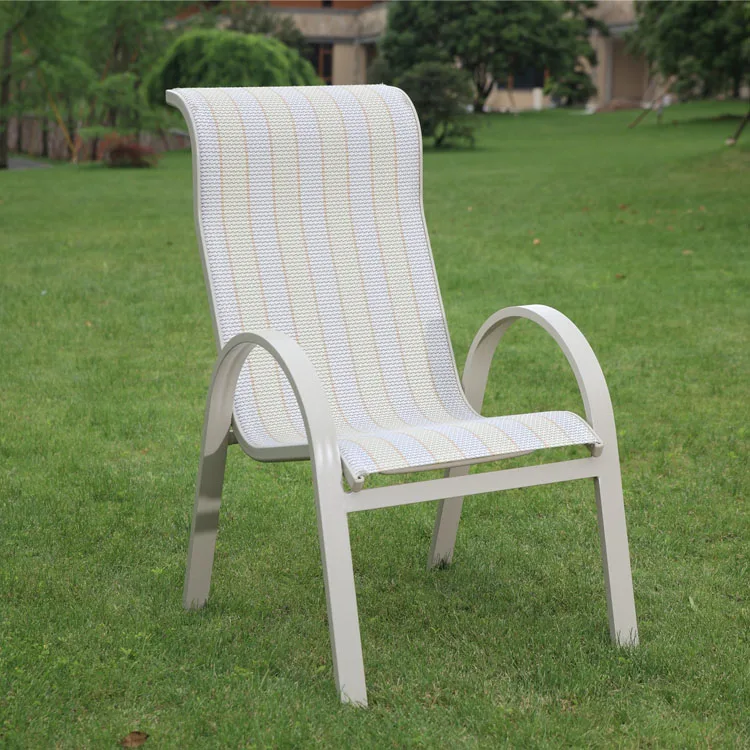 Garden Outdoor Aluminum Sling Stack Chair - Buy Stack Chair,Sling Chair