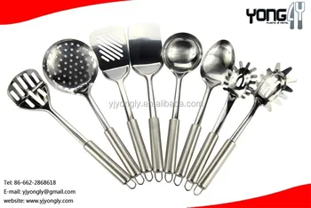 Stainless Steel 8 Pieces Utensil Set Names Of Kitchen Tools Silver