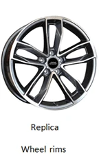 New design for Audi car black wheels 17 18 19inch replica alloy wheel rims for sale