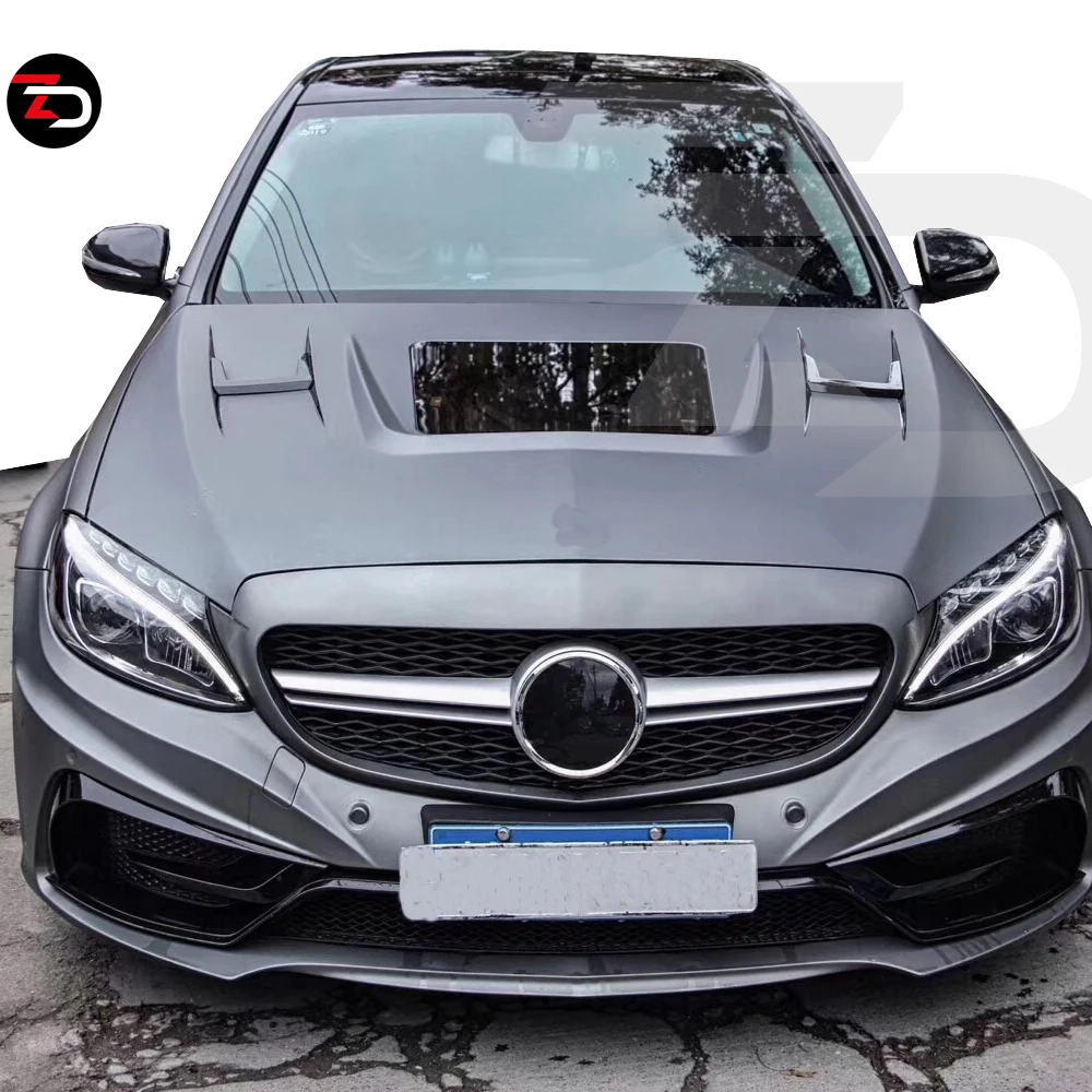 Hight Quality Transparent Hood Carbon Car Cover Suitable For 20142019 W205 C180 C200