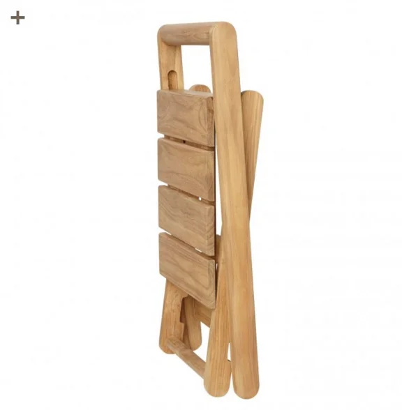 100% natural bamboo folding shower stool