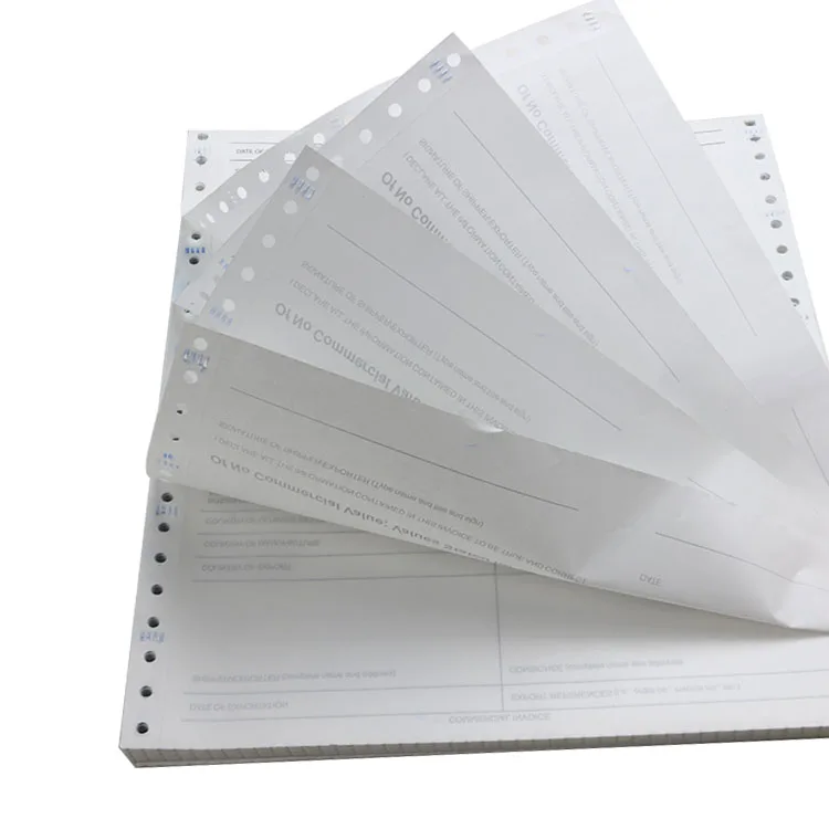 
3 Ply White NCR Paper Custom Size Computer Paper Pink Carbonless Paper  (60793981711)