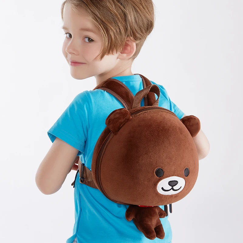 

Supercute brand EVA+Plush pink color school backpack, backpack toddler cartoon 3d bags toddler girl backpack, Dog/ bear/ frog/lion/pig