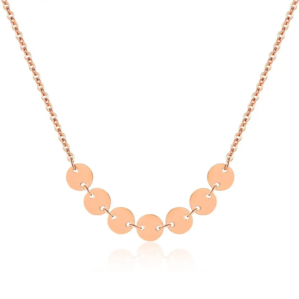 

Latest Stainless Steel Womens Jewellery Rose Gold Plated Accessories Women Jewelry Necklace