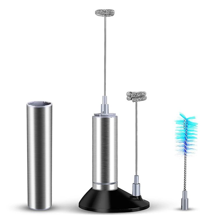 2018 Amazon Hot New Product Kitchen Tool Stainless Steel Whisk Electric Mini Coffee Foamer Milk Frother Egg Beater Home Supplies