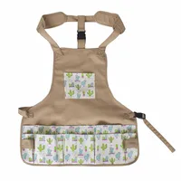 

Multi-functional Canvas Garden Waist Tool Apron with Many Pockets
