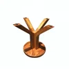 unique shape design furniture leg for dining table tree branch style solid wood table base