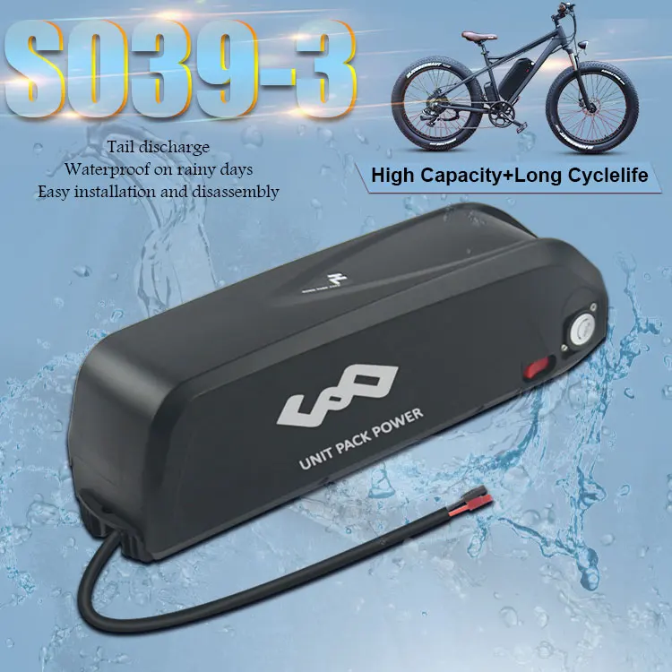 High performance 48v 750w BBS02 e bike mid drive motor with 48v 16ah down tube type bicycle lithium battery