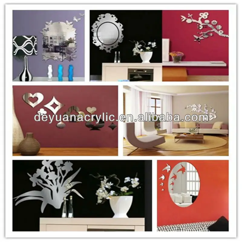 Acrylic Wall Mirrors 1mm 2mm 3mm To 6 Mm Thickness 4 X 8 Feet Rose